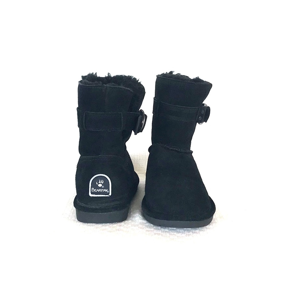 Bearpaw Black Suede Ankle Boots size 5